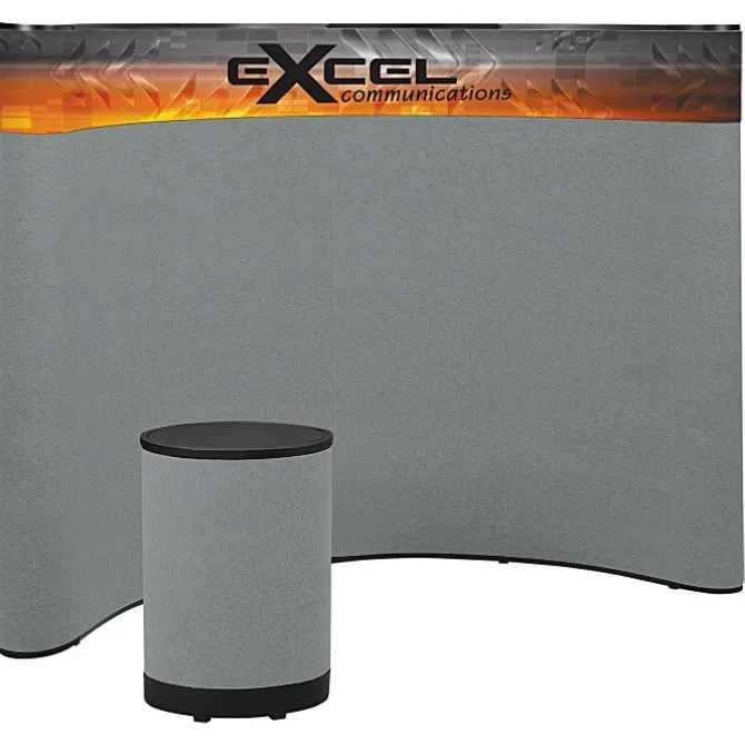 Deluxe Curved Floor Display - 10' - Header