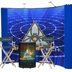 Deluxe Curved Floor Display Kit - Mural Center