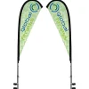 Deluxe 10' Event Tent - Sail Sign Banner - Two Sided