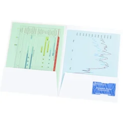 Designer Paper Two-Pocket Presentation Folder - Stripes