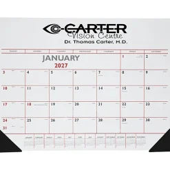 Desk Pad Calendar with Vinyl Corners - Colors