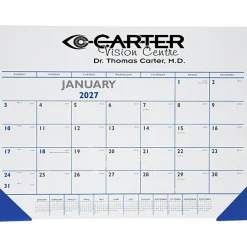 Desk Pad Calendar with Vinyl Corners - Colors