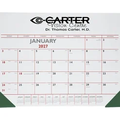 Desk Pad Calendar with Vinyl Corners - Colors