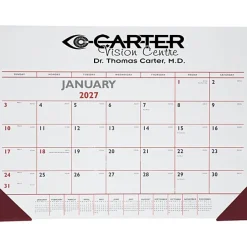 Desk Pad Calendar with Vinyl Corners - Colors