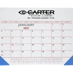 Desk Pad Calendar with Vinyl Corners - Colors