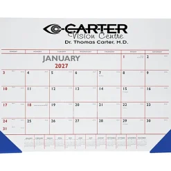 Desk Pad Calendar with Vinyl Corners - Colors