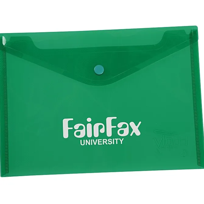 Document Envelope with Snap Closure - Translucent - 7 inches x 9-3/4 inches