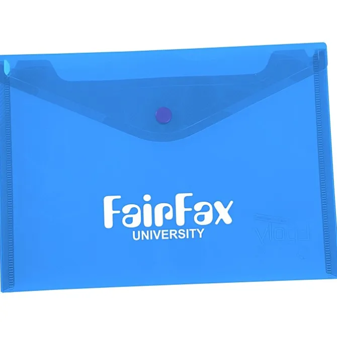 Document Envelope with Snap Closure - Translucent - 7 inches x 9-3/4 inches