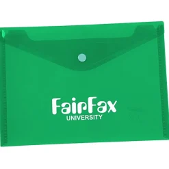 Document Envelope with Snap Closure - Translucent - 7 inches x 9-3/4 inches