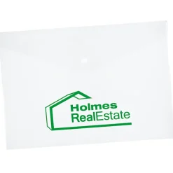 Document Envelope with Snap Closure - 9-1/4 inches x 13 inches - Translucent