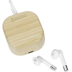 Drift Bamboo Watch Charger and Wireless Earbuds