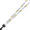 Dye-Sub Lanyard - 3/4 inches - 32 inches - Large Metal Bulldog Clip