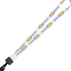 Dye-Sub Lanyard - 3/4 inches - 32 inches - Large Metal Bulldog Clip