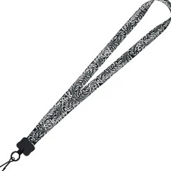 Dye-Sub Lanyard - 3/4 inches - 32 inches - Metal Swivel Snap Hook - Damask - 24 hr