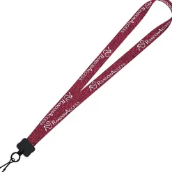 Dye-Sub Lanyard - 3/4 inches - 32 inches - Metal Swivel Snap Hook - Damask - 24 hr