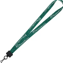 Dye-Sub Lanyard - 3/4 inches - 32 inches - Metal Swivel Snap Hook - Damask - 24 hr