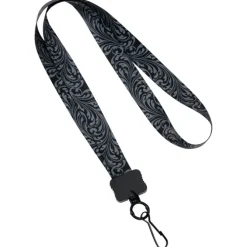Dye-Sub Lanyard - 3/4 inches - 32 inches - Metal Swivel Snap Hook - Damask - 24 hr