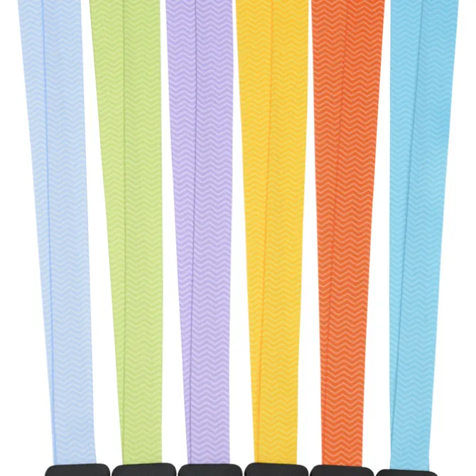 Dye-Sub Lanyard - 3/4 inches - 32 inches - Metal Lobster Claw - Chevron