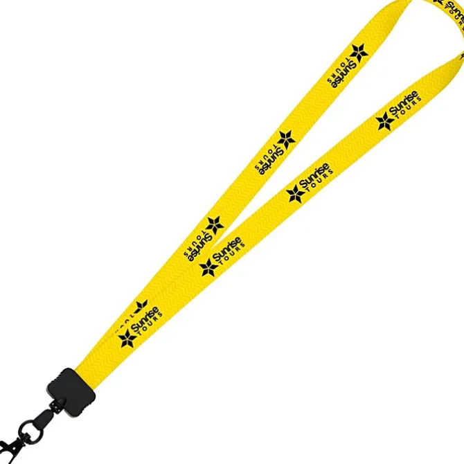 Dye-Sub Lanyard - 3/4 inches - 32 inches - Metal Lobster Claw - Chevron