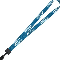 Dye-Sub Lanyard - 3/4 inches - 32 inches - Large Metal Bulldog Clip - Damask