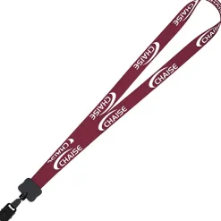 Dye-Sub Lanyard - 3/4 inches - 32 inches - Large Metal Bulldog Clip - Damask