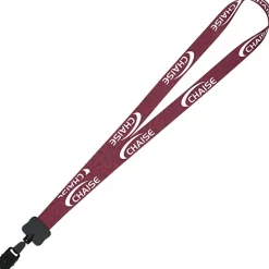 Dye-Sub Lanyard - 3/4 inches - 32 inches - Large Metal Bulldog Clip - Damask - 24 hr