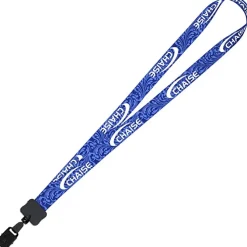 Dye-Sub Lanyard - 3/4 inches - 32 inches - Large Metal Bulldog Clip - Damask - 24 hr