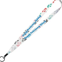 Dye-Sub Lanyard - 3/4 inches - 34 inches - Metal Split Ring