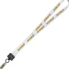 Dye-Sub Lanyard - 3/4 inches - 32 inches - Snap with Metal Bulldog Clip - 24 hr