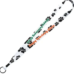 Dye-Sub Lanyard - 3/4 inches - 36 inches - Metal Split Ring
