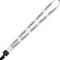 Dye-Sub Lanyard - 3/4 inches - 36 inches - Plastic Bulldog Clip