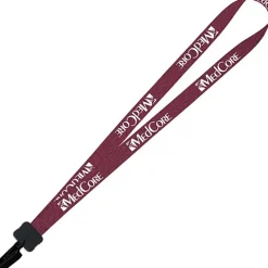 Dye-Sub Lanyard - 3/4 inches - 32 inches - Plastic Bulldog Clip - Damask - 24 hr