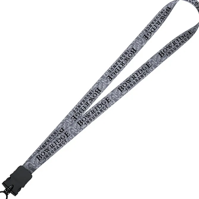 Dye-Sub Lanyard - 3/4 inches - 32 inches - Snap Buckle Release - Damask - 24 hr