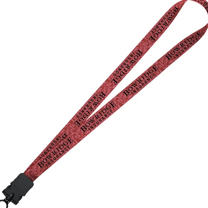 Dye-Sub Lanyard - 3/4 inches - 32 inches - Snap Buckle Release - Damask - 24 hr