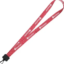 Dye-Sub Lanyard - 3/4 inches - 32 inches - Plastic Swivel Snap Hook - Damask