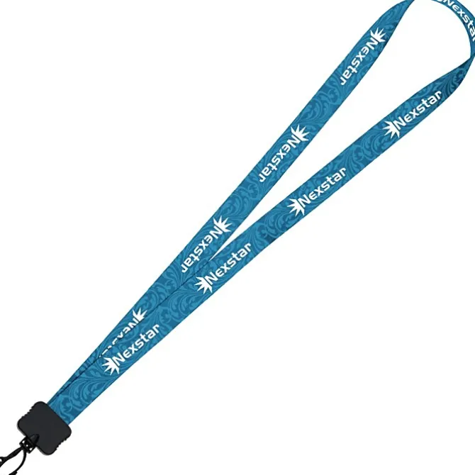 Dye-Sub Lanyard - 3/4 inches - 32 inches - Plastic Swivel Snap Hook - Damask