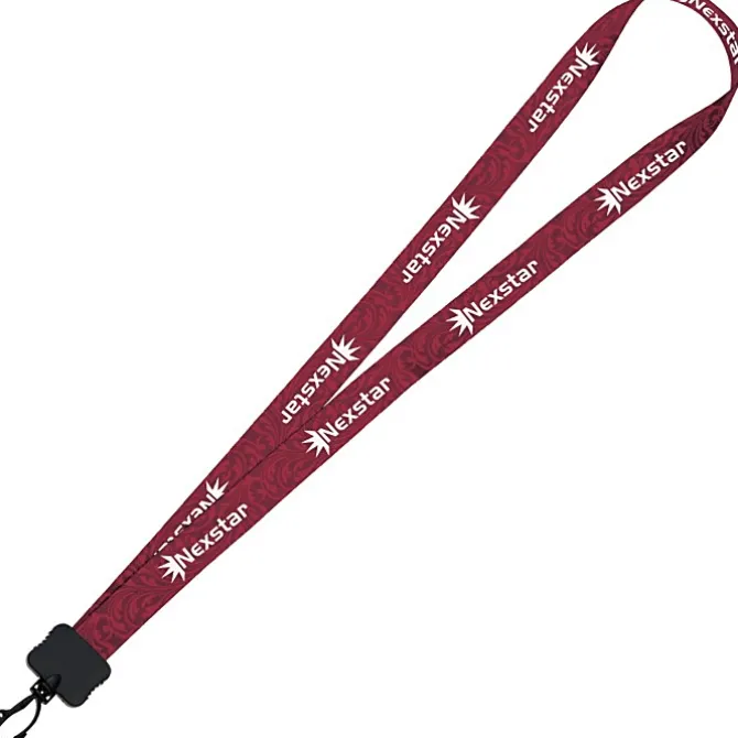 Dye-Sub Lanyard - 3/4 inches - 32 inches - Plastic Swivel Snap Hook - Damask
