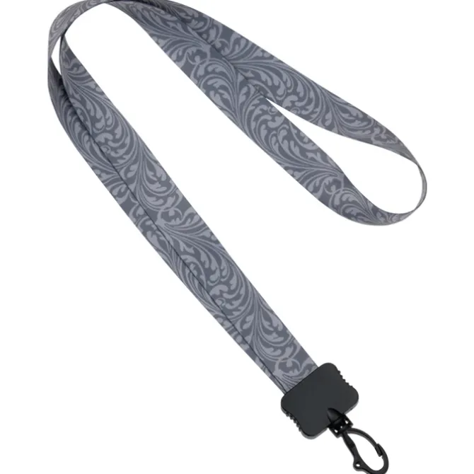 Dye-Sub Lanyard - 3/4 inches - 32 inches - Plastic Swivel Snap Hook - Damask