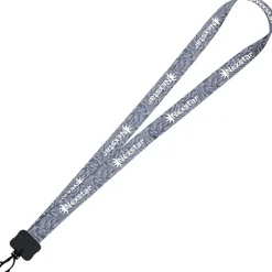 Dye-Sub Lanyard - 3/4 inches - 32 inches - Plastic Swivel Snap Hook - Damask