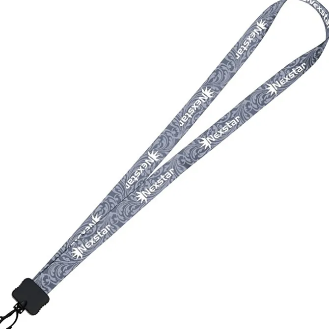 Dye-Sub Lanyard - 3/4 inches - 32 inches - Plastic Swivel Snap Hook - Damask