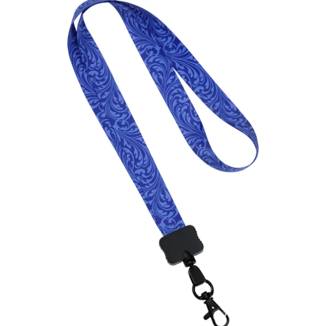 Dye-Sub Lanyard - 3/4 inches - 32 inches - Metal Lobster Claw - Damask