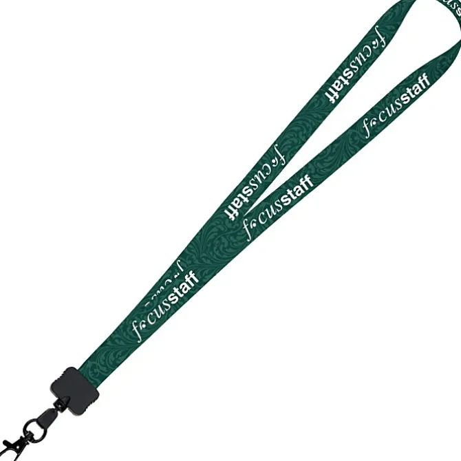 Dye-Sub Lanyard - 3/4 inches - 32 inches - Metal Lobster Claw - Damask
