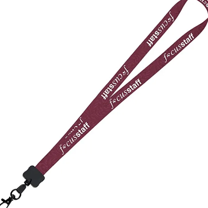 Dye-Sub Lanyard - 3/4 inches - 32 inches - Metal Lobster Claw - Damask