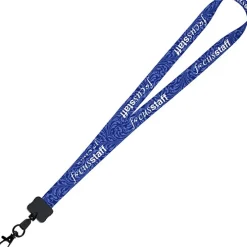 Dye-Sub Lanyard - 3/4 inches - 32 inches - Metal Lobster Claw - Damask