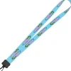 Dye-Sub Lanyard - 3/4 inches - 32 inches - Plastic Swivel Snap Hook