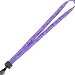 Dye-Sub Lanyard - 3/4 inches - 36 inches - Metal Bulldog Clip