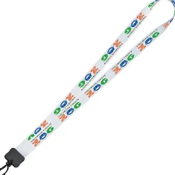 Dye-Sub Lanyard - 3/4 inches - 34 inches - Plastic Swivel Snap Hook