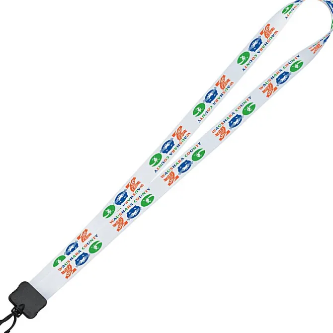 Dye-Sub Lanyard - 3/4 inches - 34 inches - Plastic Swivel Snap Hook