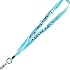 Dye-Sub Lanyard - 3/4 inches - 34 inches - Snap with Metal Bulldog Clip