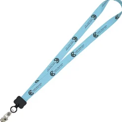 Dye-Sub Lanyard - 3/4 inches - 32 inches - Snap with Metal Bulldog Clip - Chevron